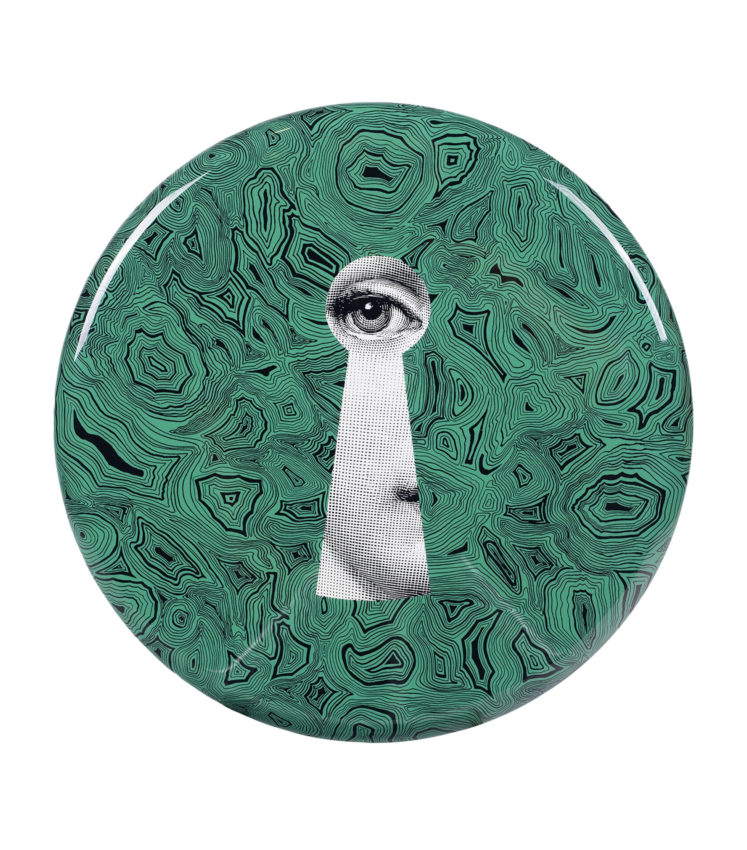 Fornasetti Fornasetti Serratura on Malachite Stool