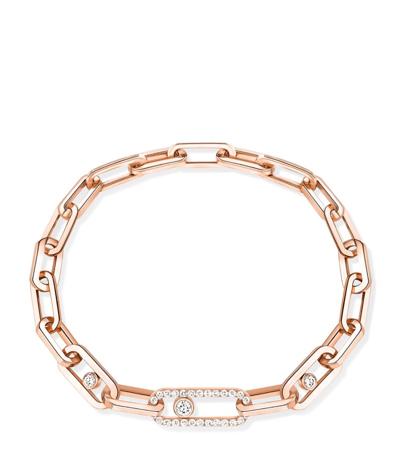 Messika Messika Pink Gold And Diamond Move Link Bracelet