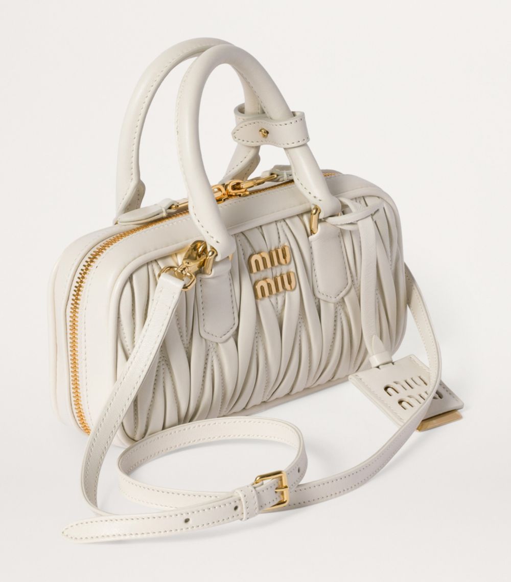 Miu Miu Miu Miu Mini Matelassé Leather Arcadie Top-Handle Bag