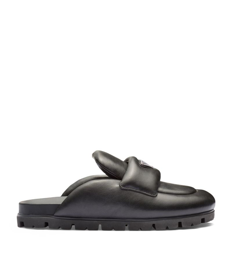 Prada Prada Padded Leather Mules