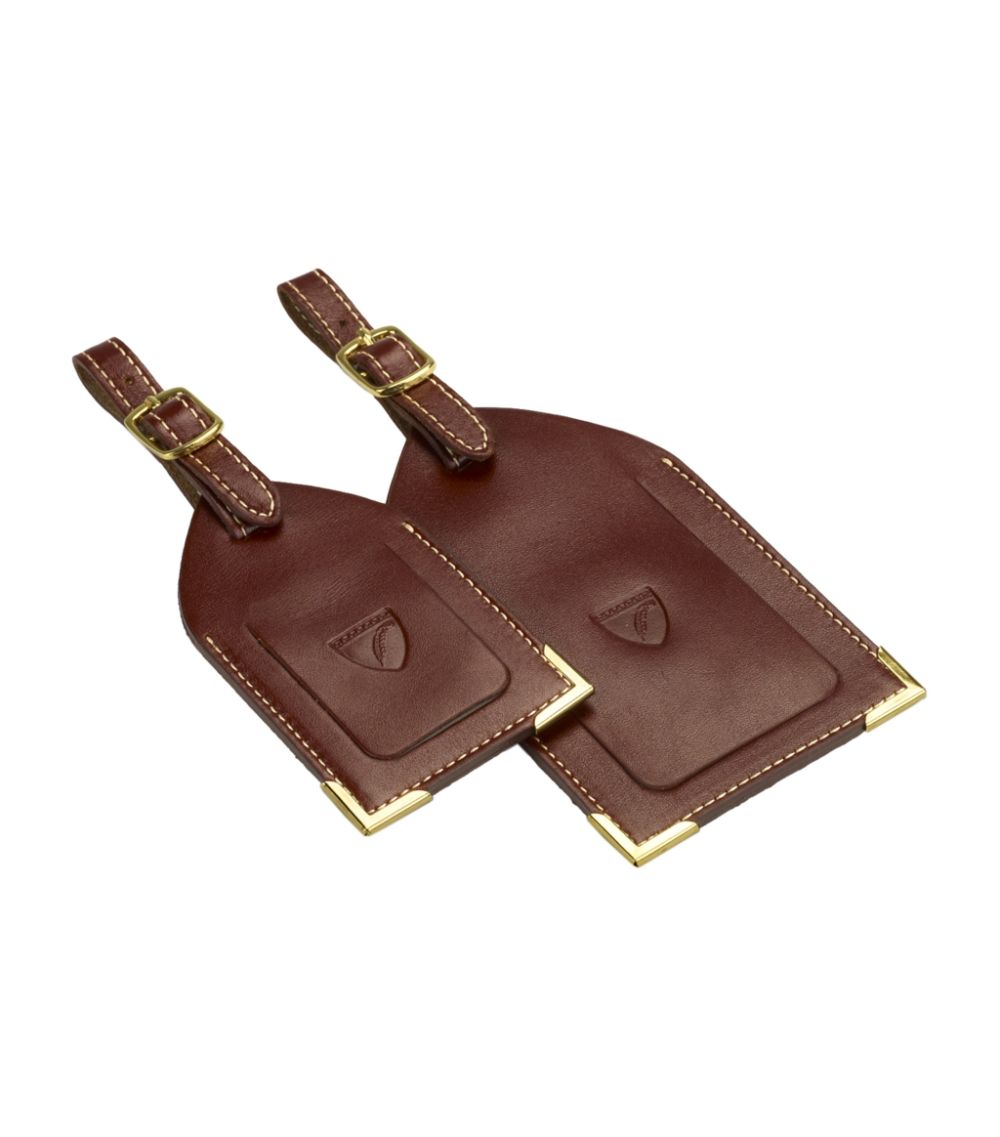  Aspinal Of London Leather Luggage Tags (Set Of 2)