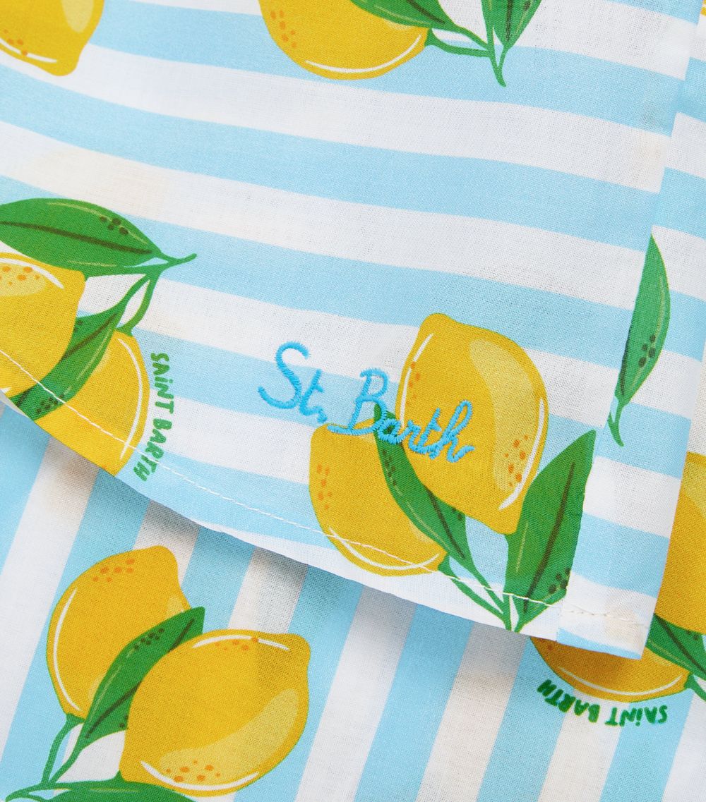 Mc2 Saint Barth Mc2 Saint Barth Striped Lemon Dress (2-14 Years)