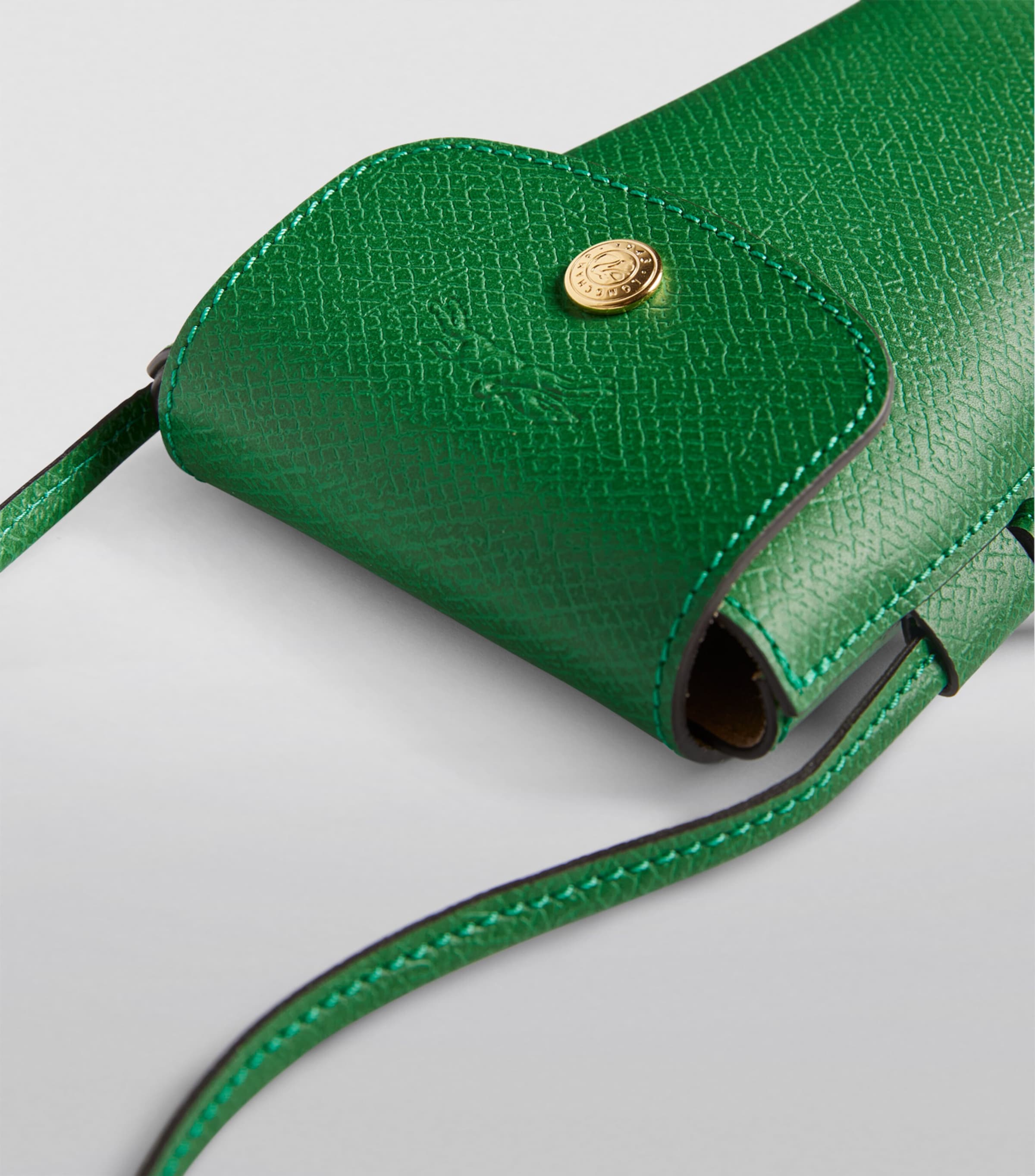  Longchamp Leather Épure Phone Case with Strap