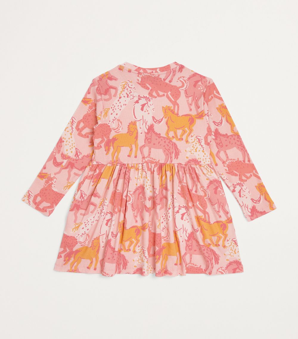 Stella McCartney Kids Stella Mccartney Kids Cotton Horse Print Dress (2-14 Years)