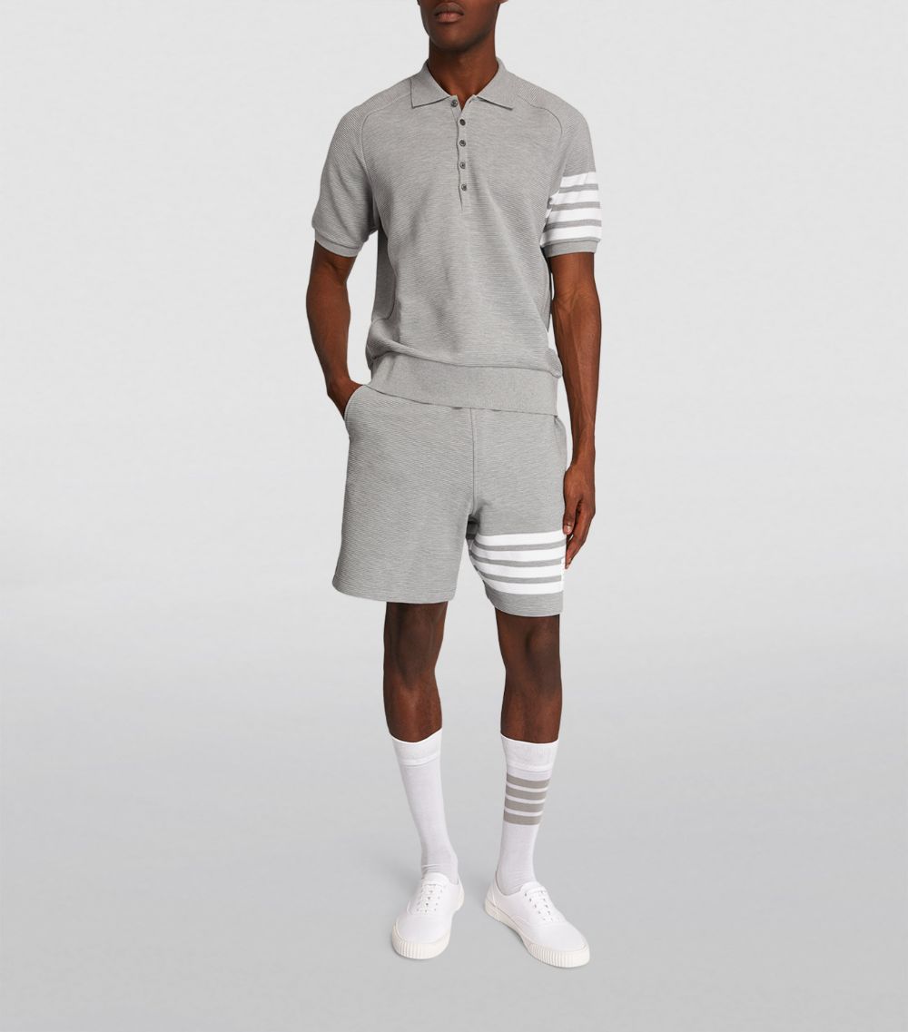 Thom Browne Thom Browne Ribbed 4-Bar Shorts