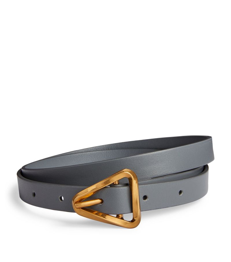 Bottega Veneta Bottega Veneta Leather Triangle Grasp Belt