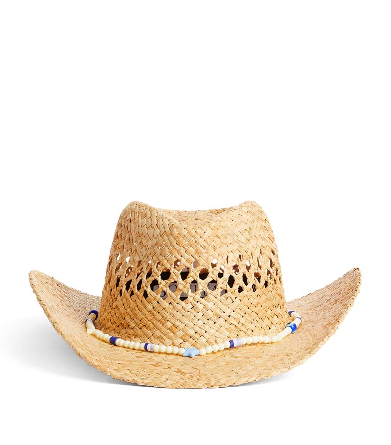 Bonita Bonita Straw Evil Eye Cowboy Hat