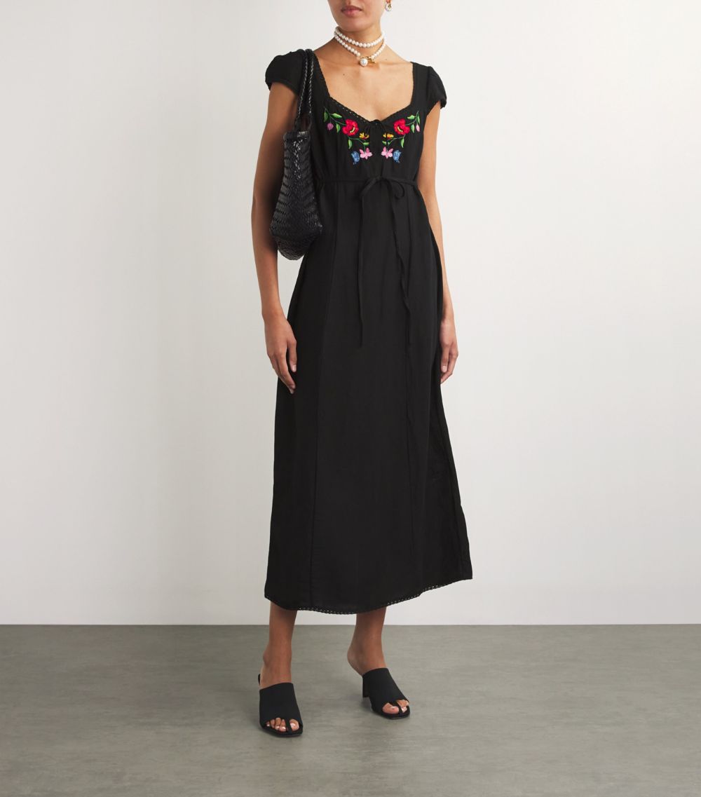  Rixo Embroidered Tahlee Maxi Dress