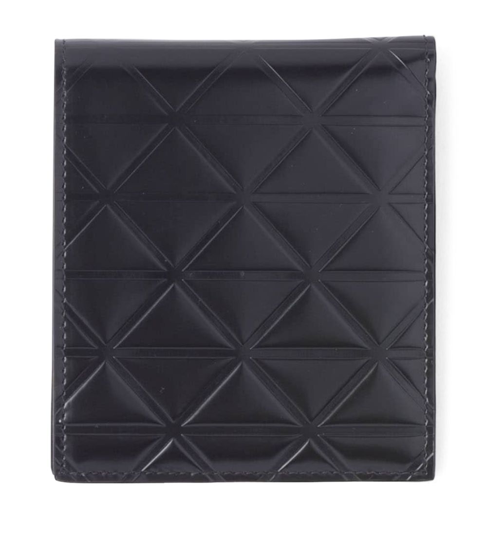 Prada Prada Brushed Leather Triangle Wallet