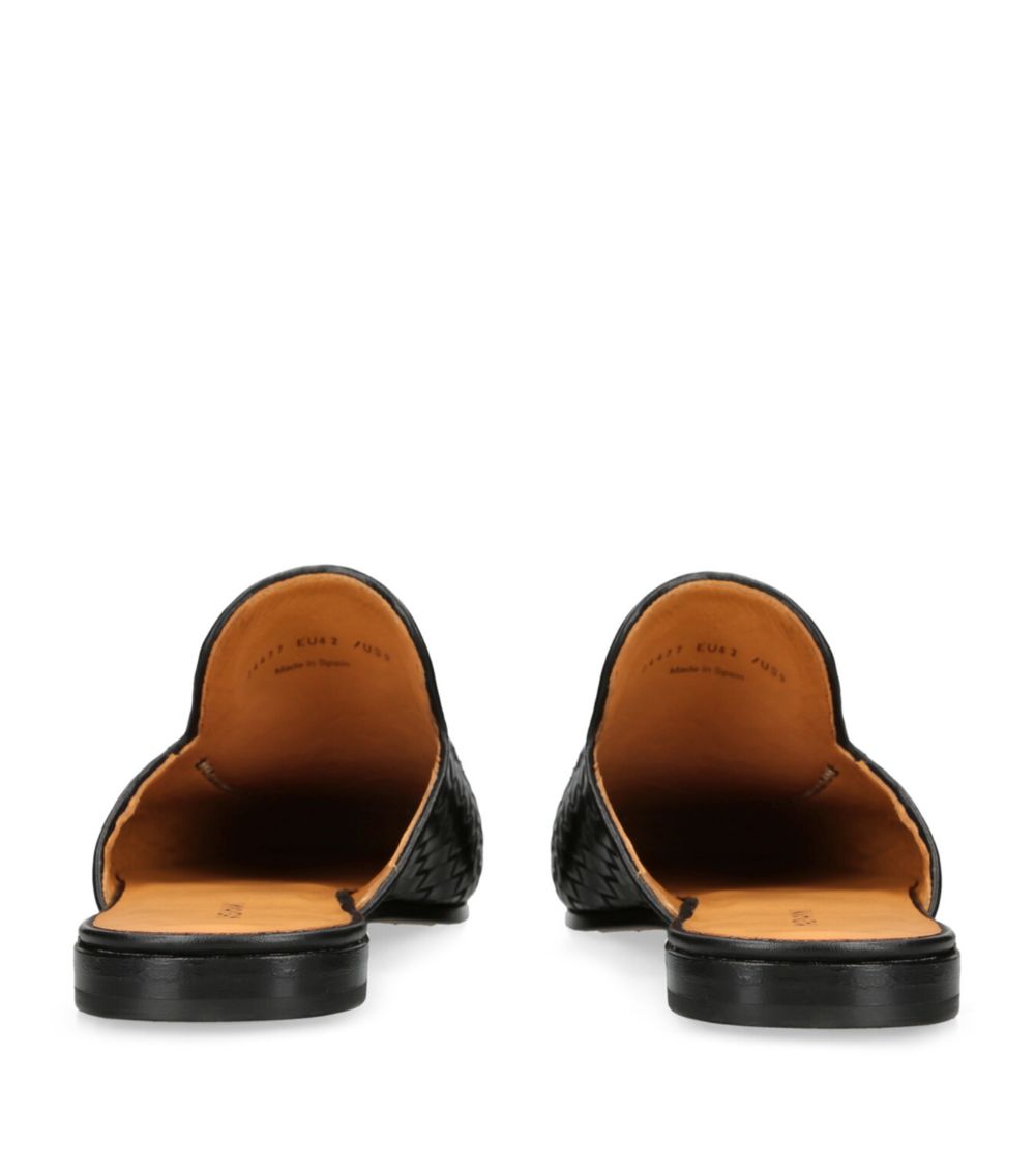 Magnanni Magnanni Leather Woven Mules