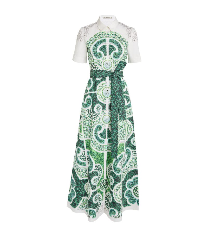 Mary Katrantzou Mary Katrantzou Green Topiary Maxi Dress