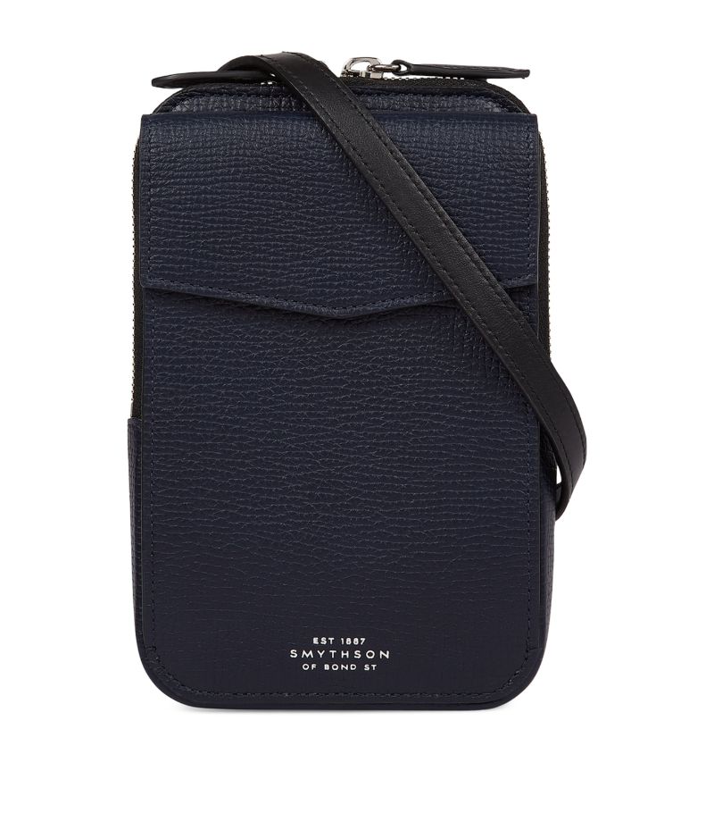 Smythson Smythson Leather Cross-Body Pouch