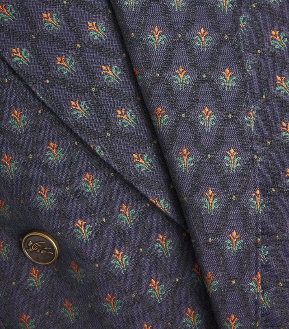 Etro Etro Wool-Blend Double-Breasted Jacket