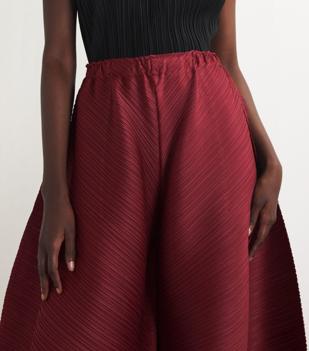 Pleats Please Issey Miyake Pleats Please Issey Miyake Cropped Solar Flare Trousers