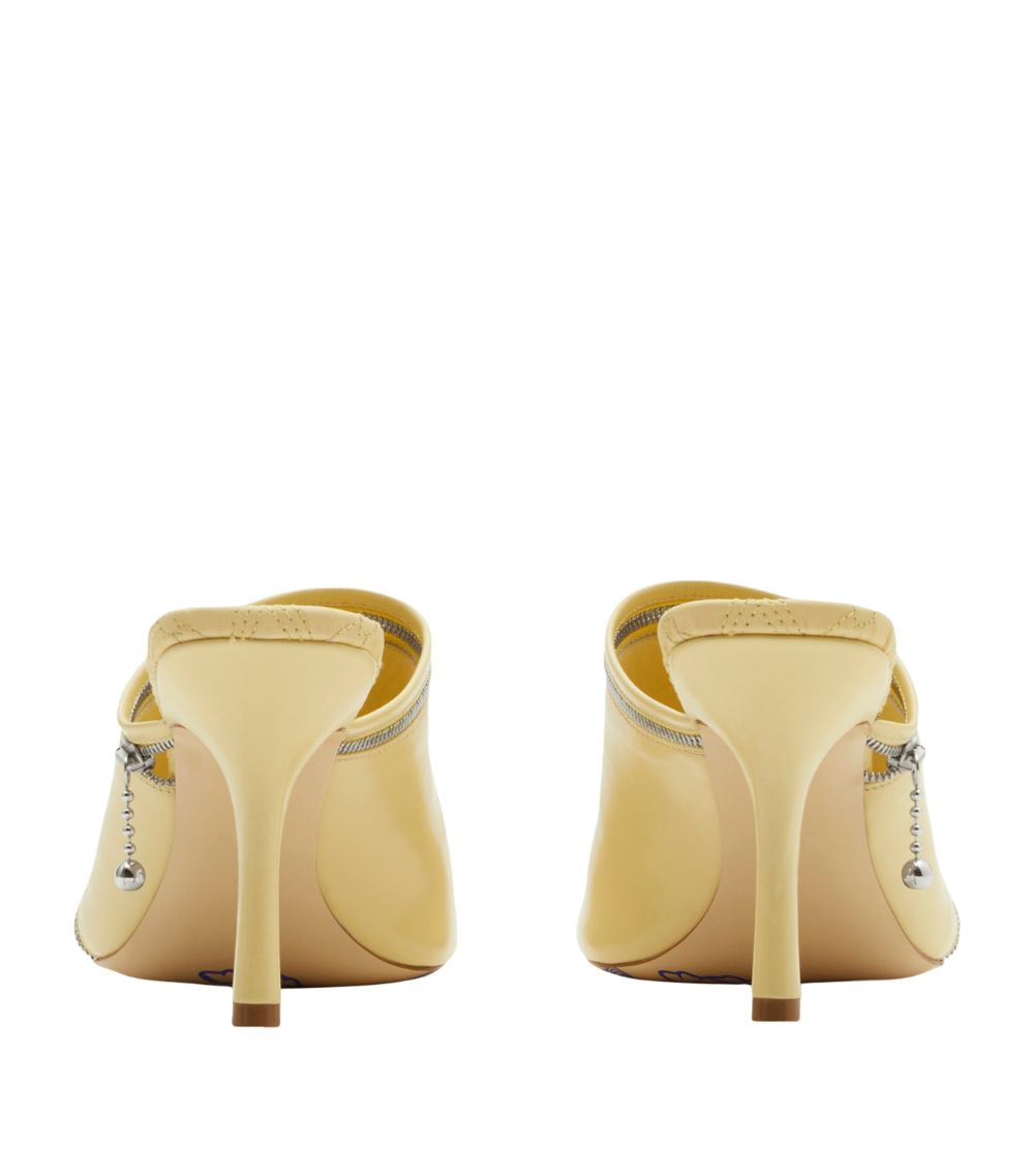 Burberry Burberry Leather Peep Sandals 85