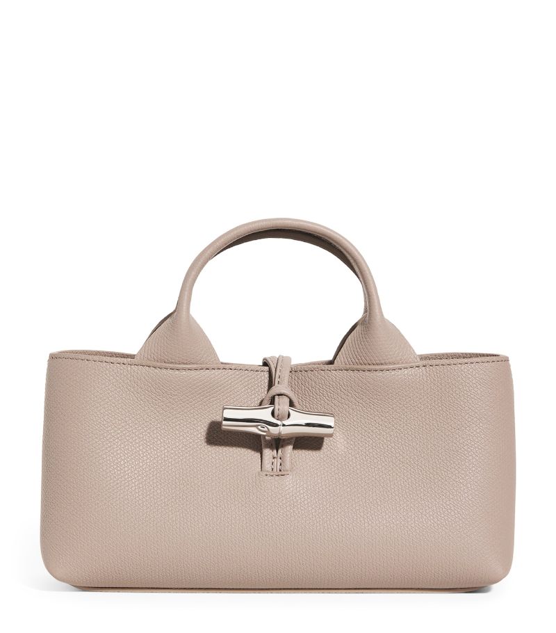  Longchamp Leather Roseau Top-Handle Bag