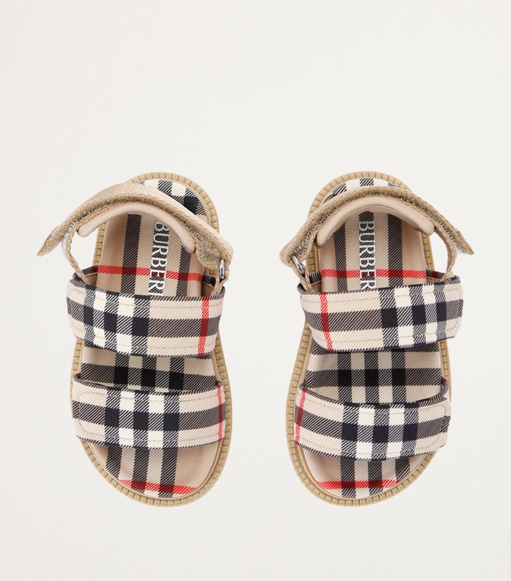 Burberry Burberry Kids Woven Check Sandals