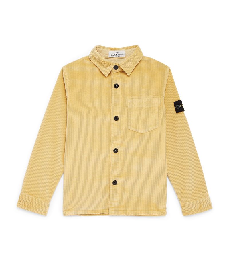 Stone Island Junior Stone Island Junior Corduroy Compass Patch Shirt (8-14 Years)