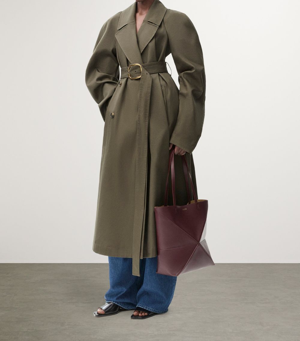 Loewe Loewe Cotton Drill Trench Coat