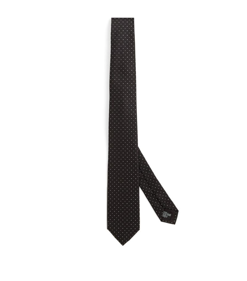 Giorgio Armani Giorgio Armani Silk Polka Dot Jacquard Tie