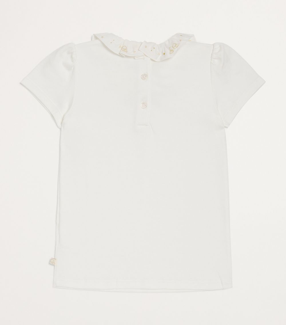 Marie-Chantal Marie-Chantal Ruffle-Trim Angel Wing T-Shirt (2-12 Years)