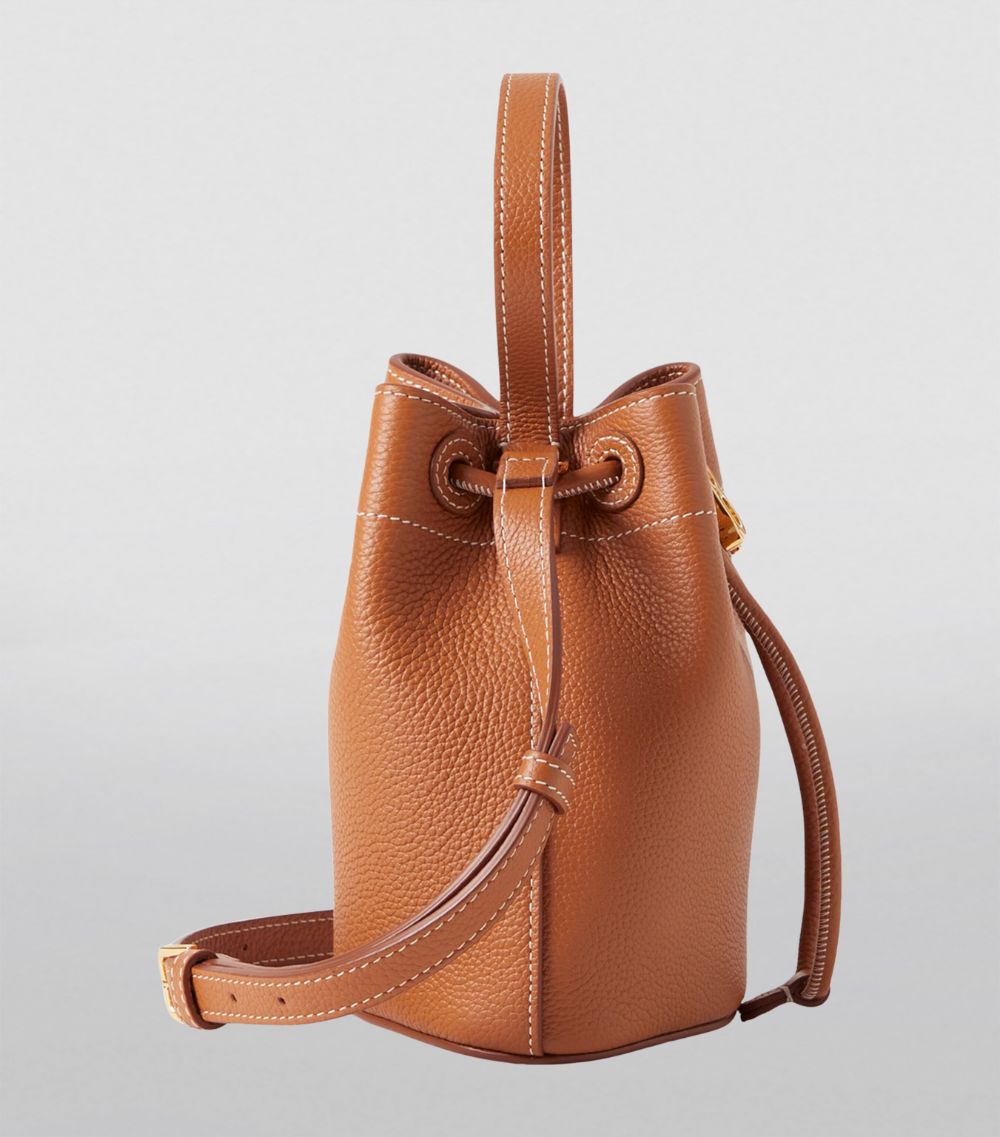 Burberry Burberry Mini Leather Tb Bucket Bag