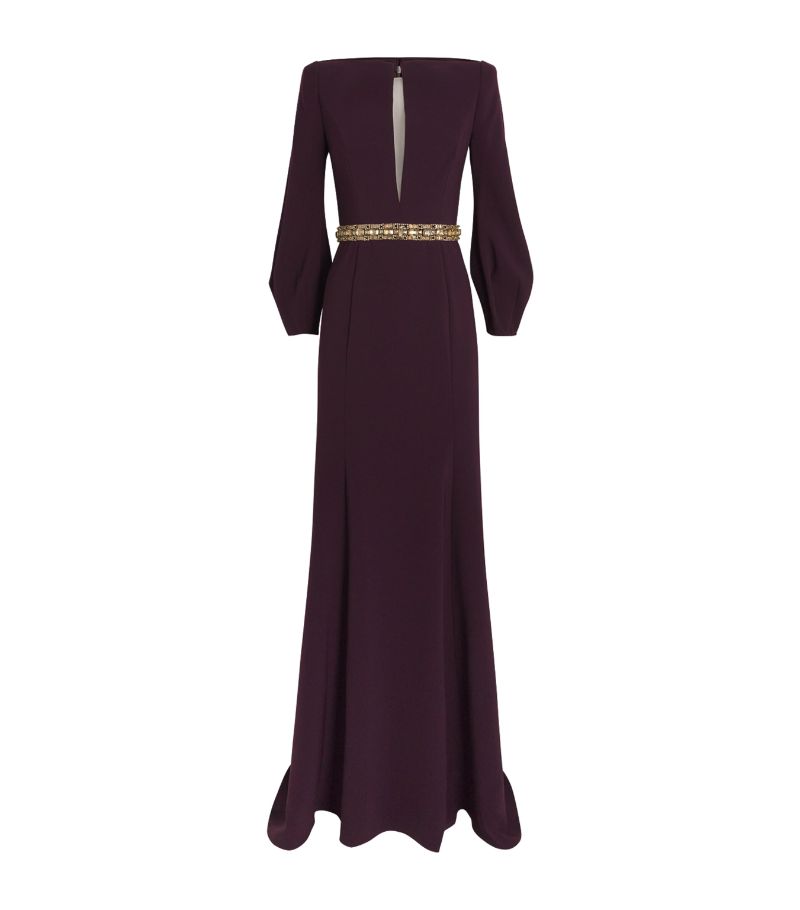 Jenny Packham Jenny Packham Crepe Layla Gown