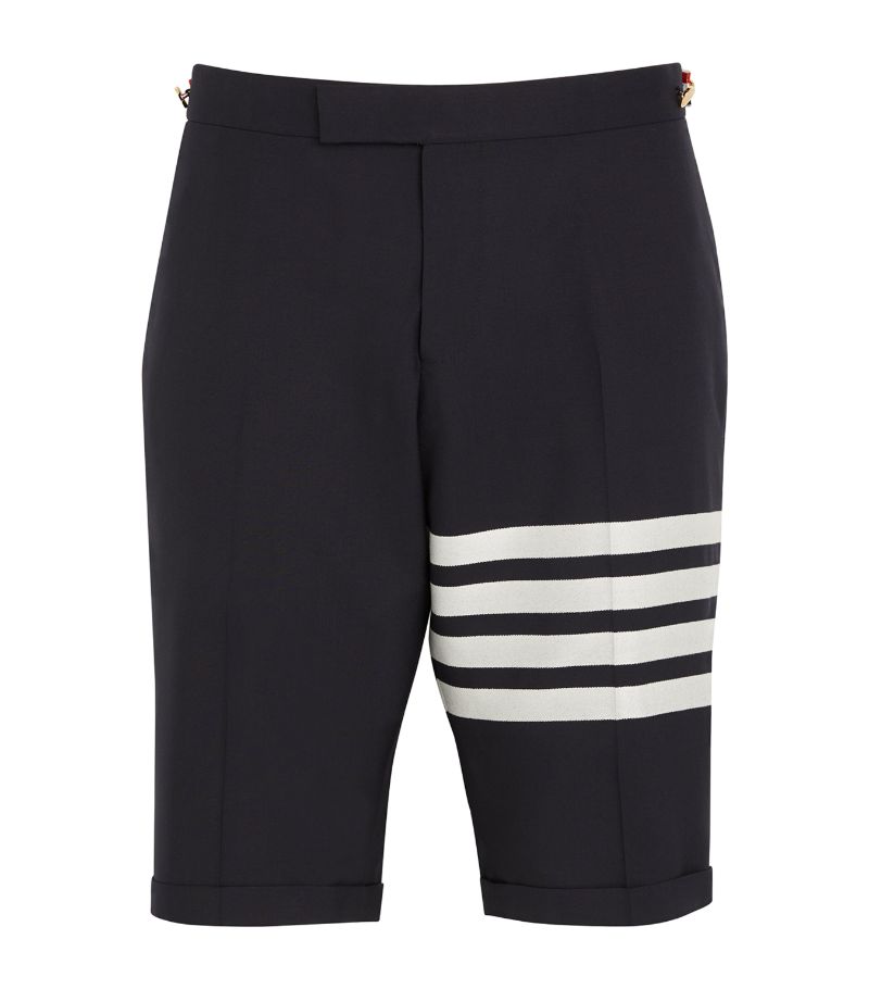 Thom Browne Thom Browne Wool 4-Bar Stripe Shorts