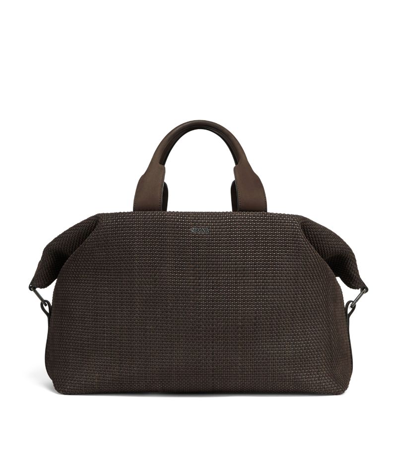 zegna Zegna Nubuck Pelletessuta Holdall