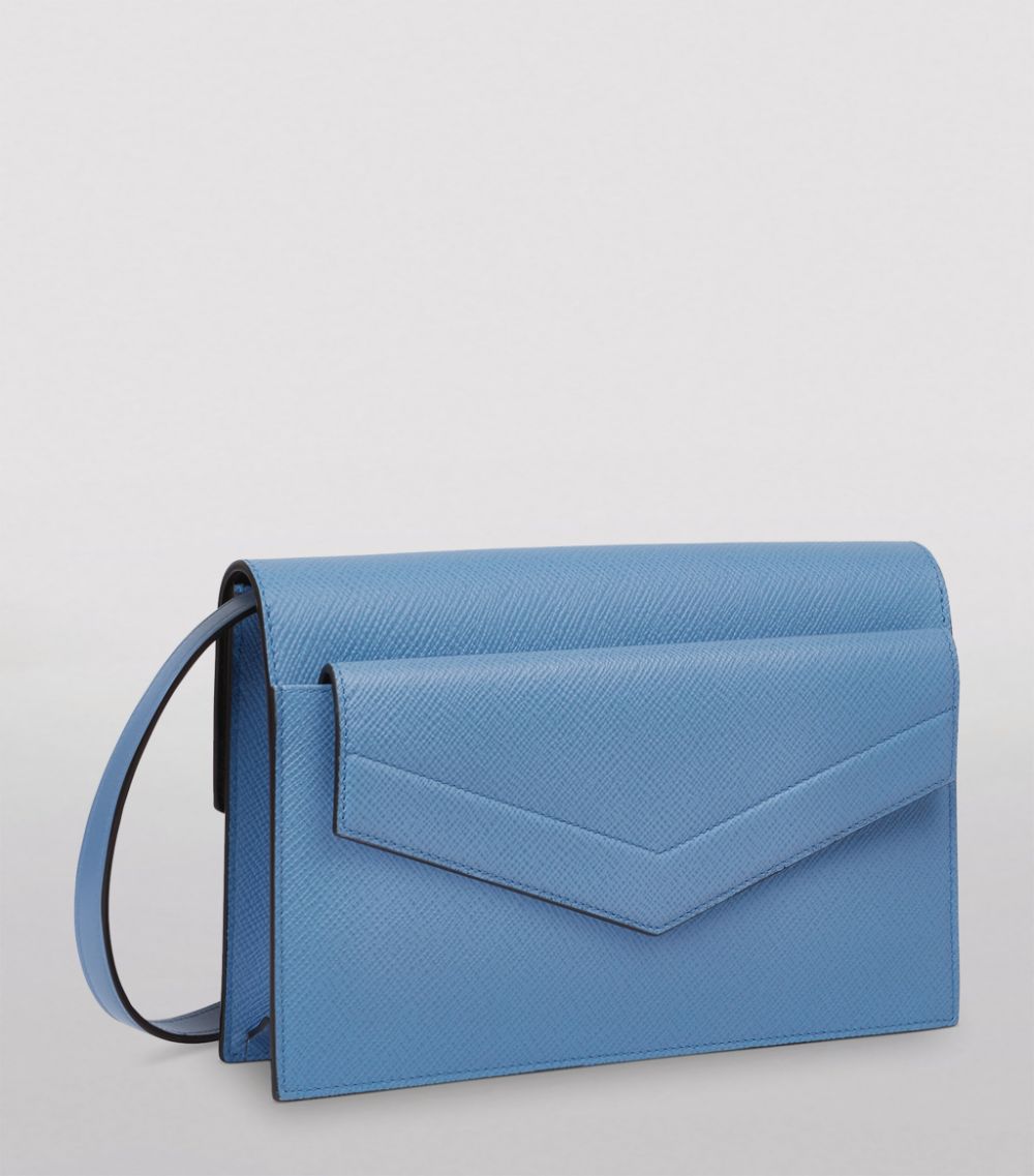 Smythson Smythson Medium Leather Panama Envelope Cross-Body Bag