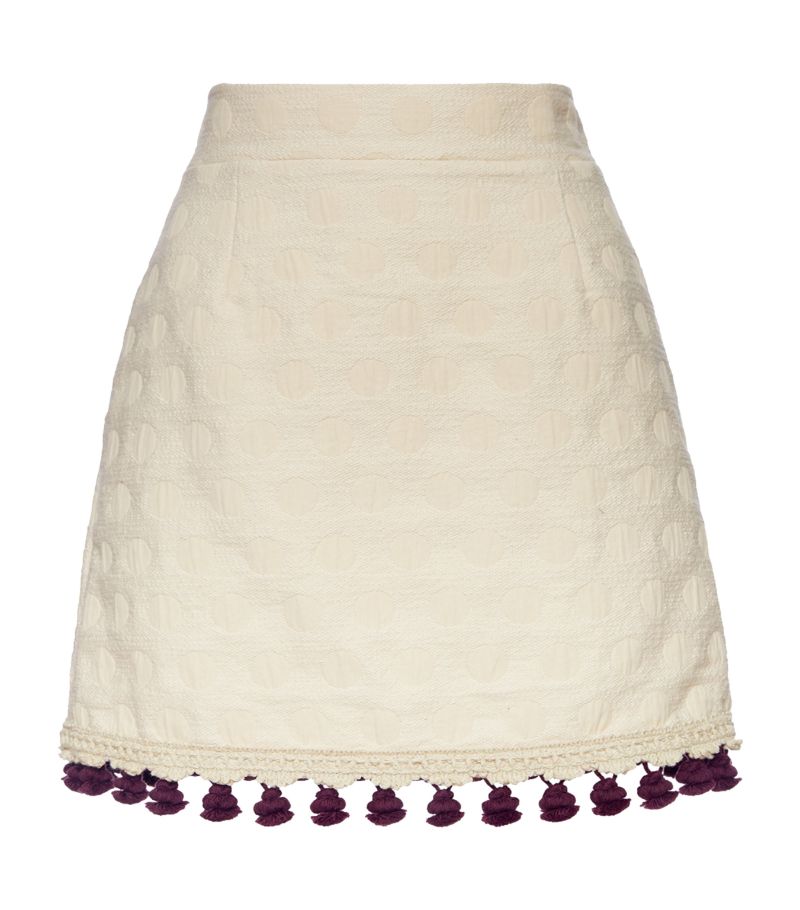 La Doublej La Doublej Fringed Baia Mini Skirt