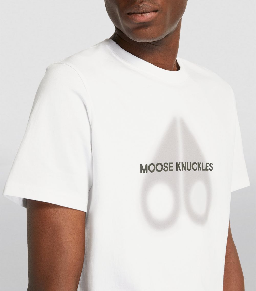 Moose Knuckles Moose Knuckles Cotton Airbrushed-Logo T-Shirt