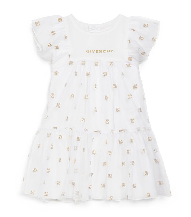 Givenchy Givenchy Kids Frill-Trim 4G Dress (6-18 Months)