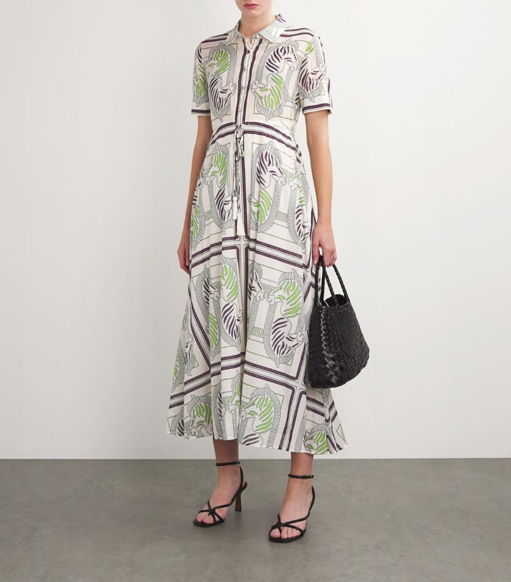 Tory Burch Tory Burch Cotton Zebra Shirt Dress