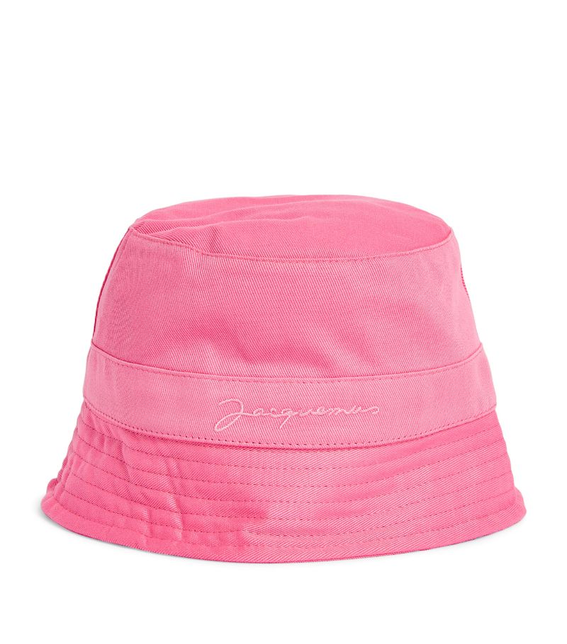  Jacquemus L'Enfant Embroidered Logo Bucket Hat