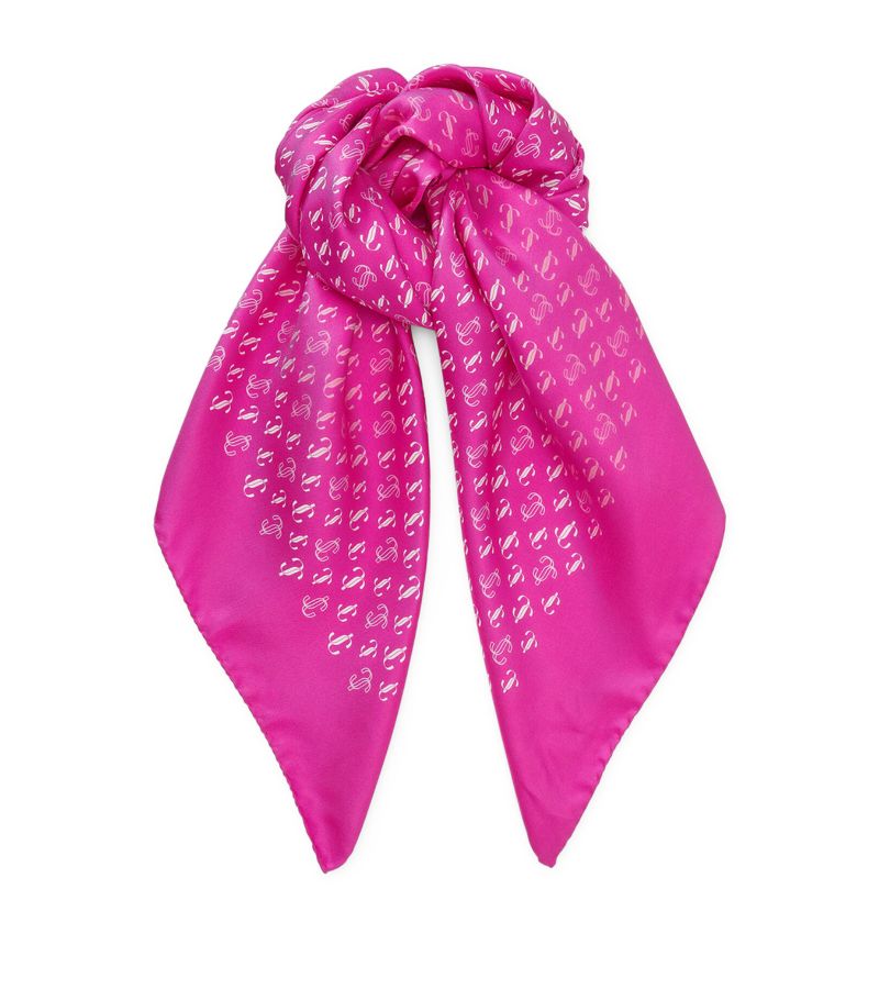 Jimmy Choo Jimmy Choo Silk Monogram Reta Scarf