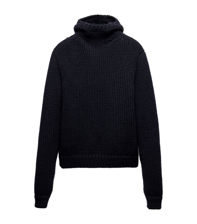 Prada Prada Wool Hooded Sweater