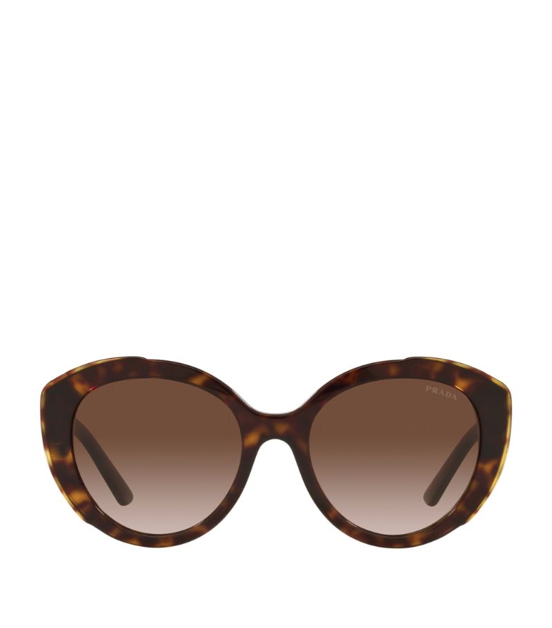 Prada Prada Oval Tortoiseshell Sunglasses