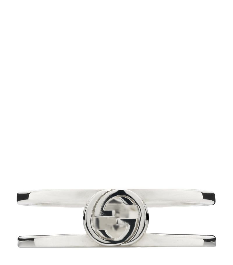 Gucci Gucci Sterling Silver Interlocking G Ring