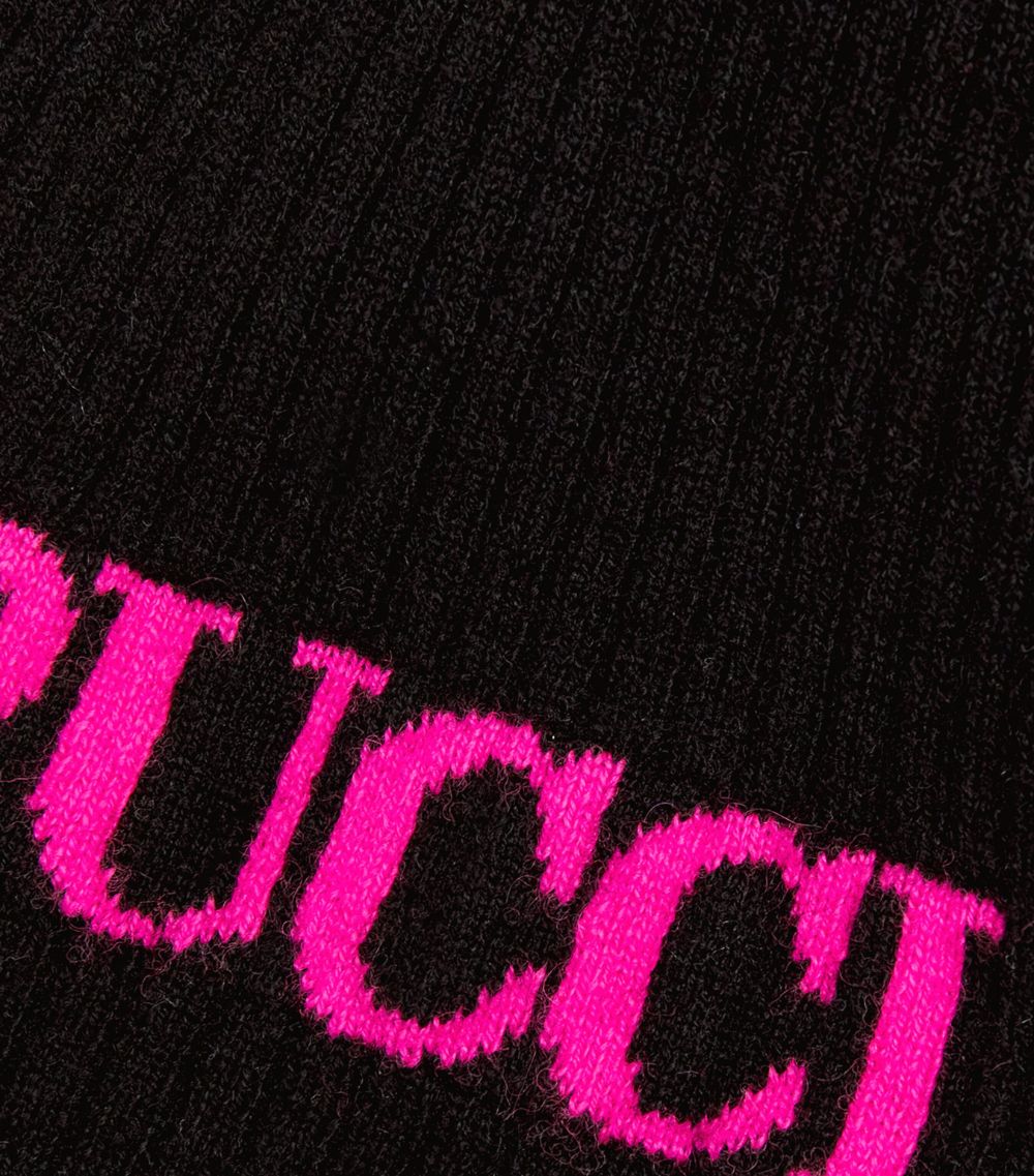 Pucci Junior Pucci Junior Wool-Cashmere Logo Scarf