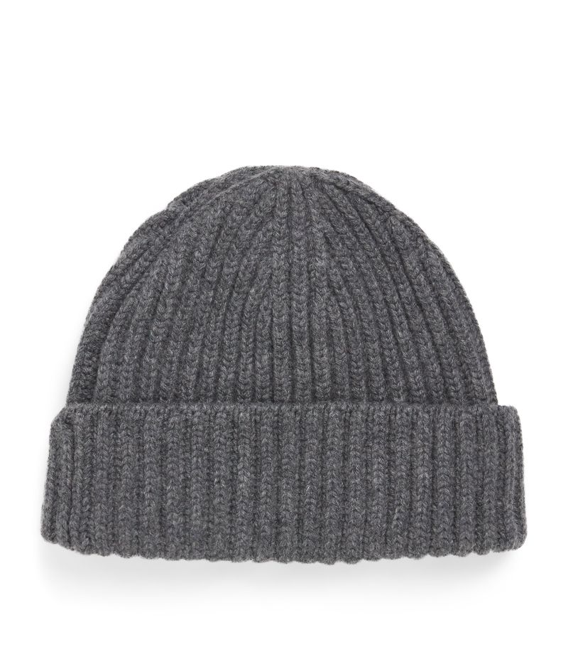  Drake'S Cashmere Ribbed Beanie