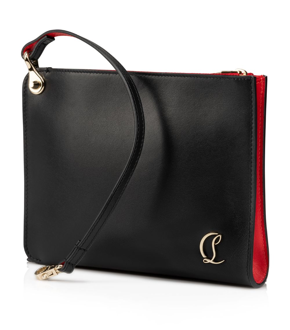 Christian Louboutin Christian Louboutin Cl Logo Leather Pouch