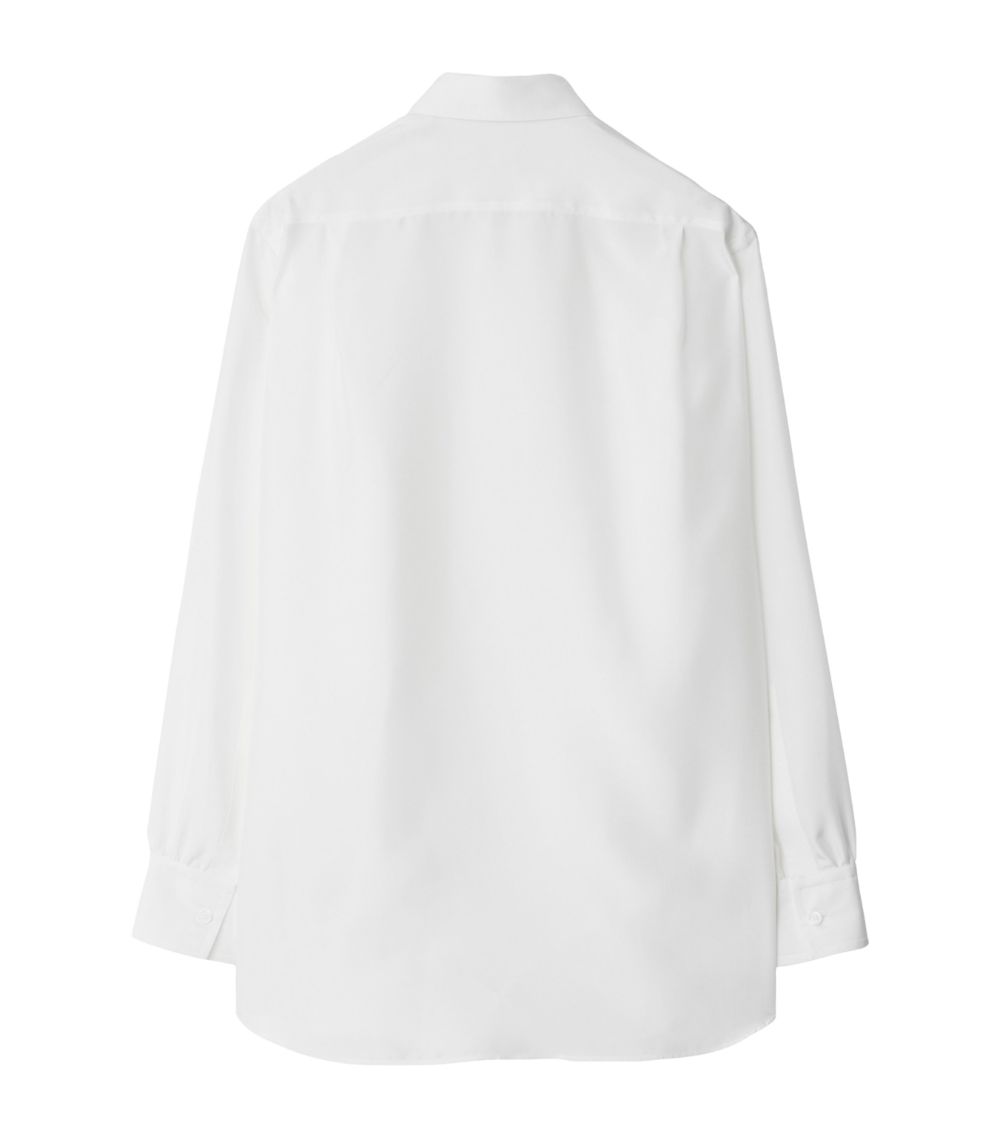 Burberry Burberry Silk Epaulette-Detail Shirt