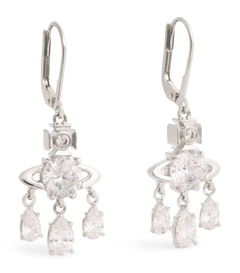 Vivienne Westwood Vivienne Westwood Crystal Joaquina Drop Earrings