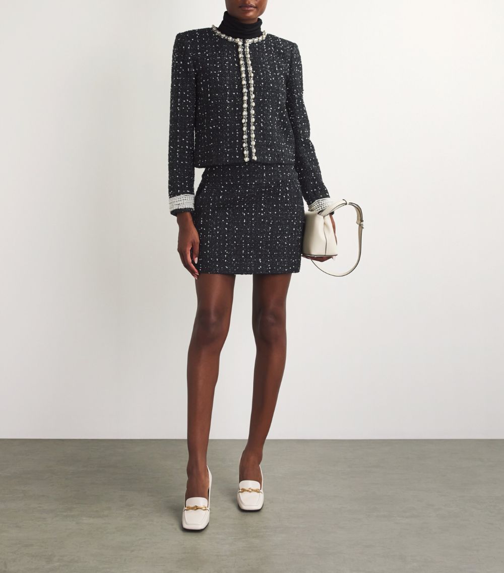 Alice + Olivia Alice + Olivia Tweed Donald Mini Skirt