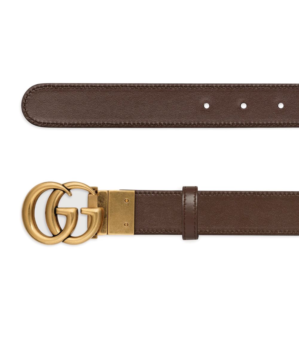 Gucci Gucci Gg Marmont Reversible Belt