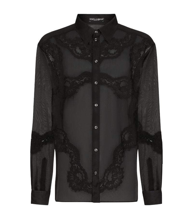 Dolce & Gabbana Dolce & Gabbana Lace-Trim Shirt