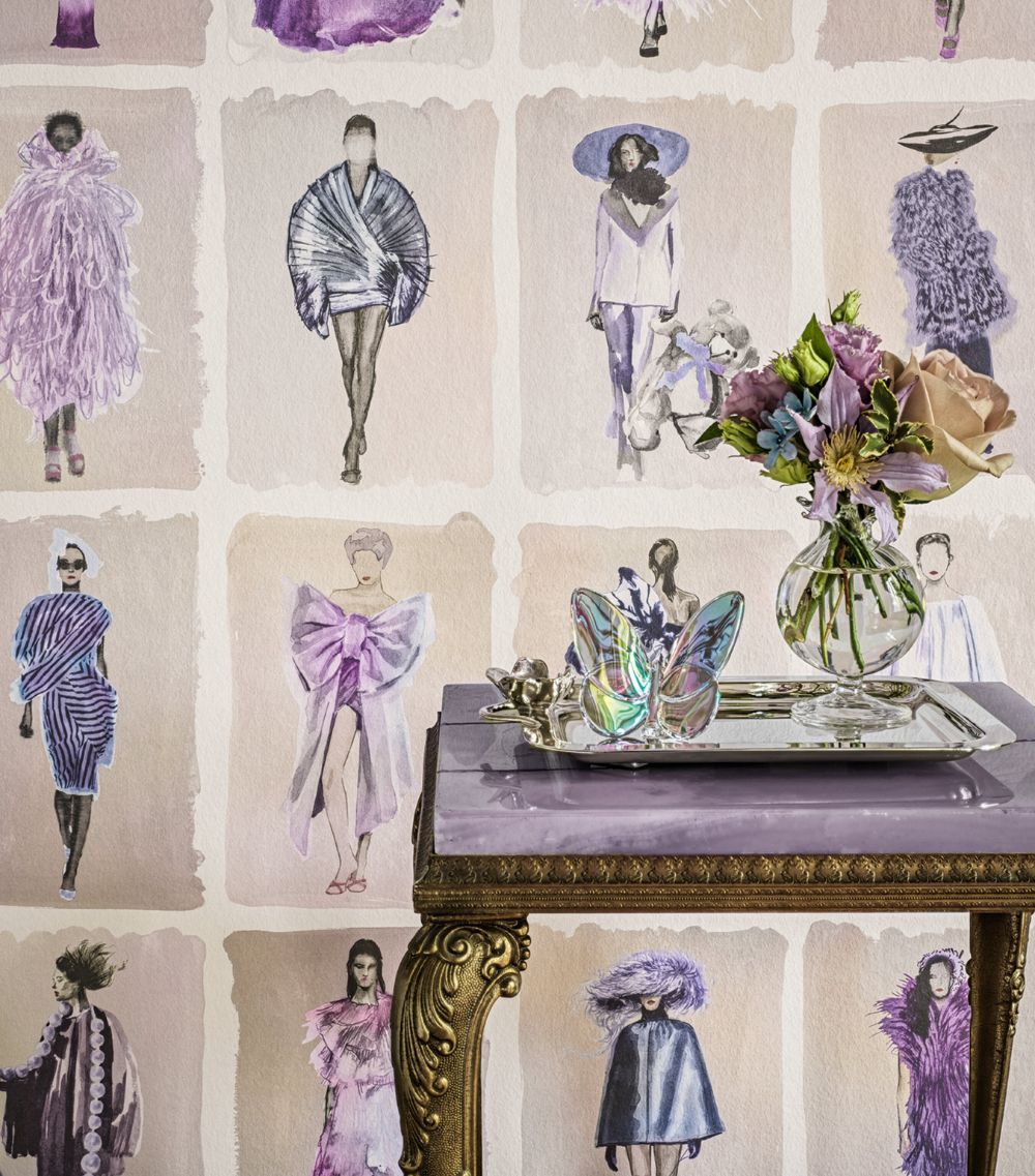  Cole & Son X Harrods Interior Design 175 Anniversary Edition Couture Carousel Wallpaper - Lavender