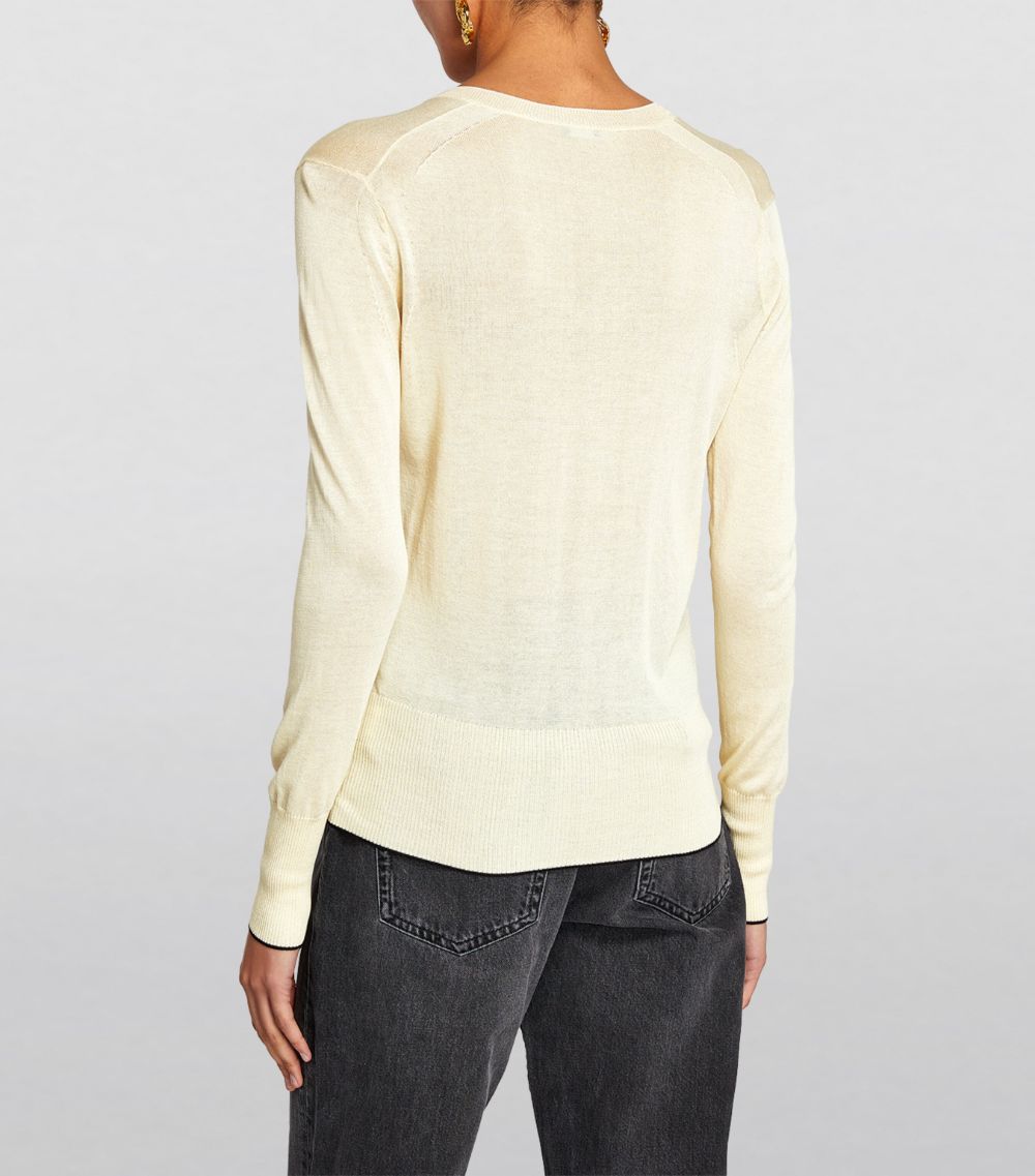 Joseph Joseph Silk-Cotton V-Neck Sweater