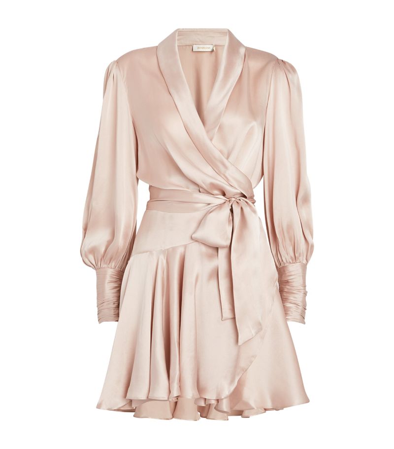 Zimmermann Zimmermann Silk Wrap Mini Dress